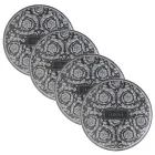 Rosenthal Versace Barocco 4 platos llanos diámetro 17 cm en porcelana - Barroco viadurini