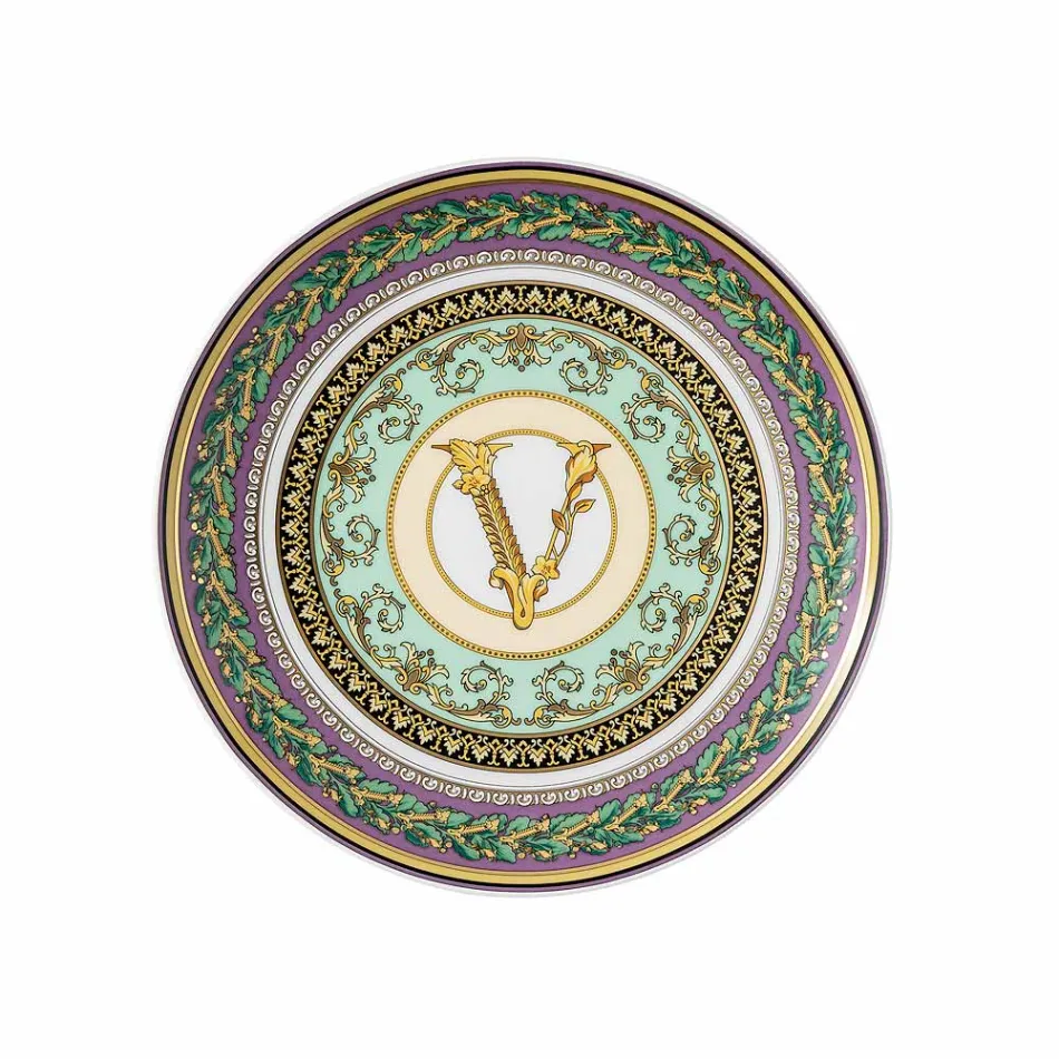 Rosenthal Versace Barocco Mosaic 4 platos llanos diámetro 17 cm - Mosaico viadurini