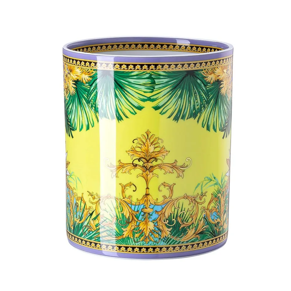 Rosenthal Versace Jungle Animalier Jarrón De Porcelana - Animalier viadurini