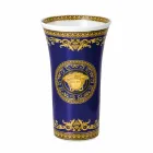 Rosenthal Versace Medusa jarrón azul de porcelana moderna 26cm diseño viadurini