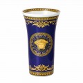 Rosenthal Versace Medusa jarrón azul de porcelana moderna 26cm diseño