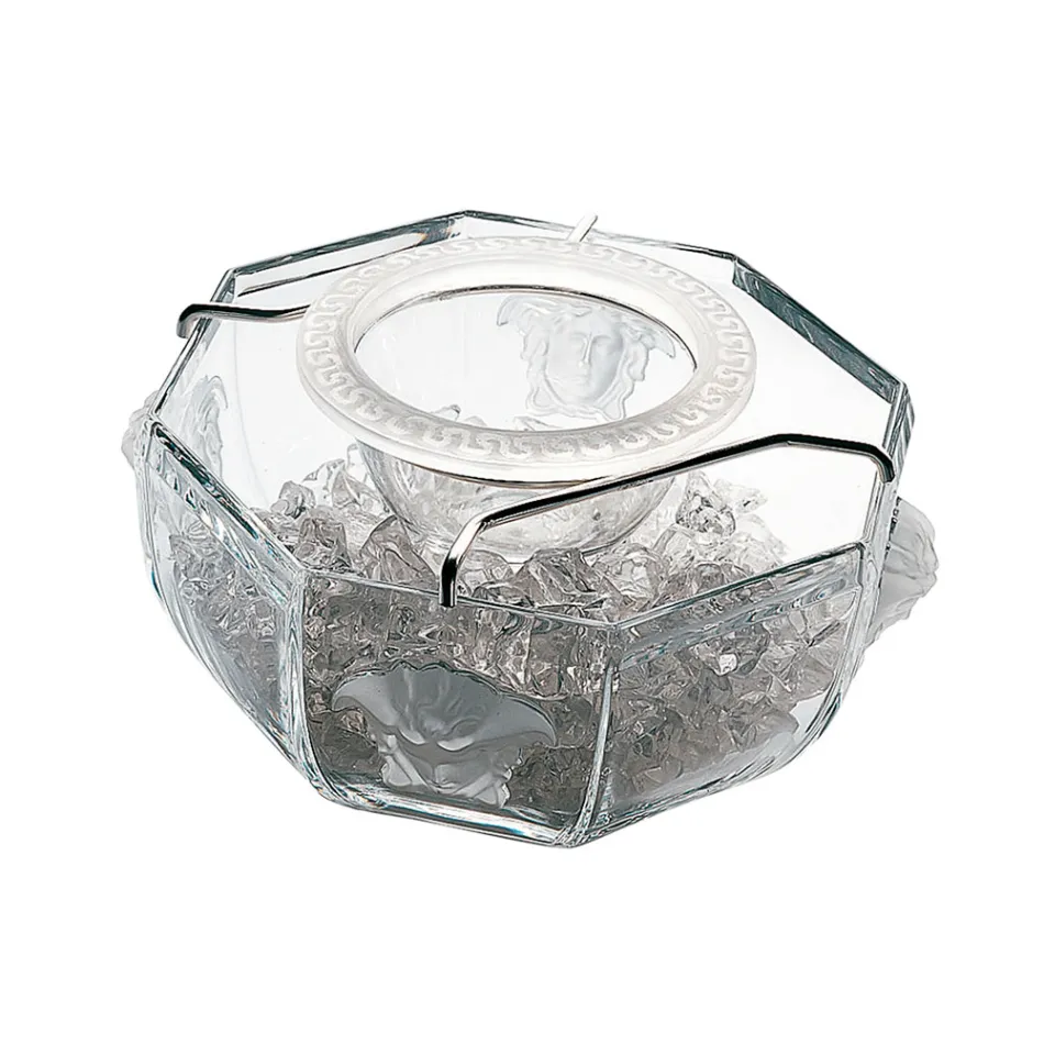 Cuenco para caviar Medusa Crystal de Rosenthal Versace en cristal - Medusacrystal viadurini