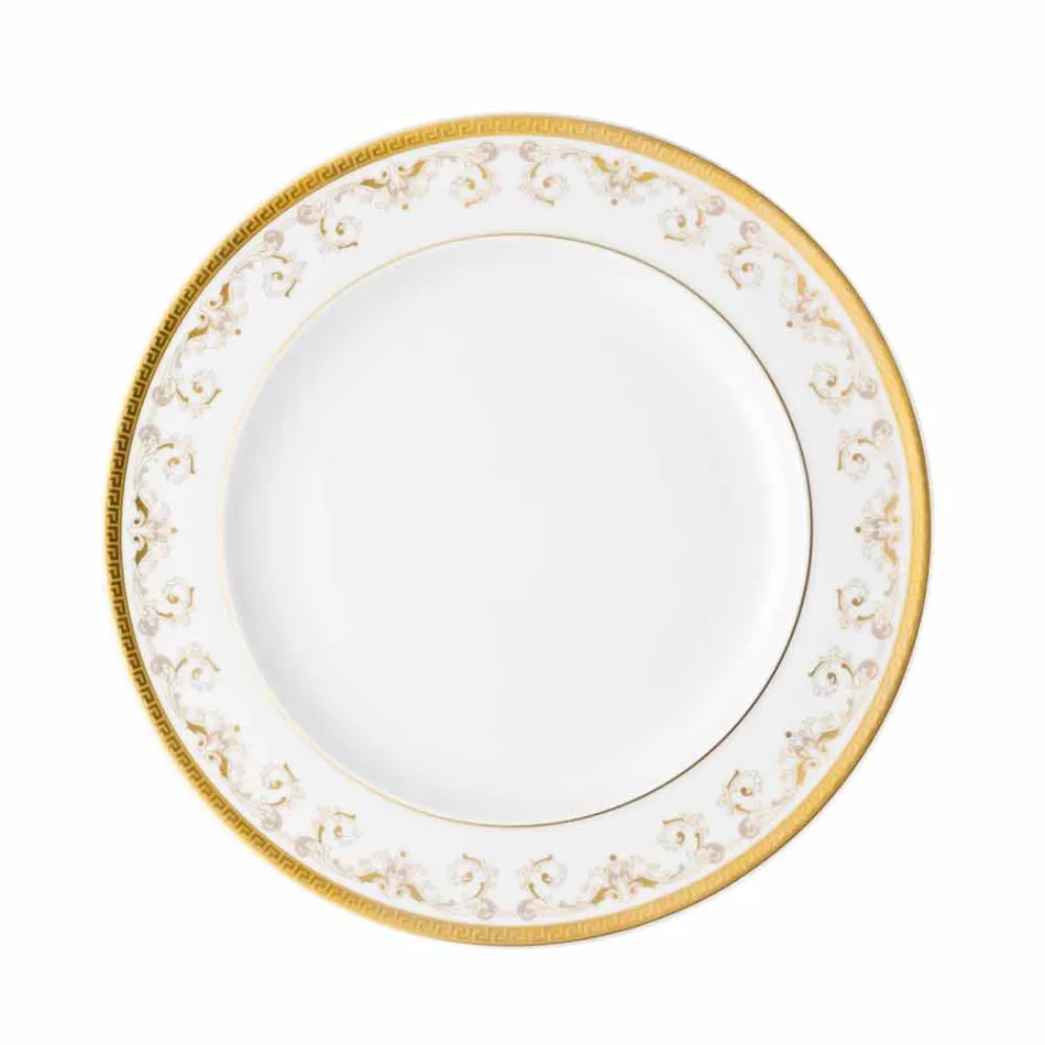 Placa 27cm plan de diseño de porcelana Rosenthal Versace Medusa Gala de Oro viadurini