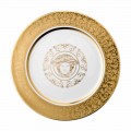 Rosenthal Versace Medusa Gala placa de oro de 30 cm marcador de posición de la porcelana