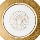 Rosenthal Versace Medusa Gala placa de oro marcador de posición 33cm porcelana viadurini