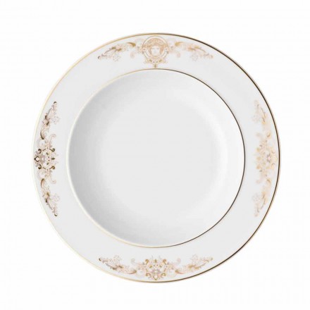 Rosenthal Versace Medusa Gala fondo del plato de porcelana 22cm diseño viadurini