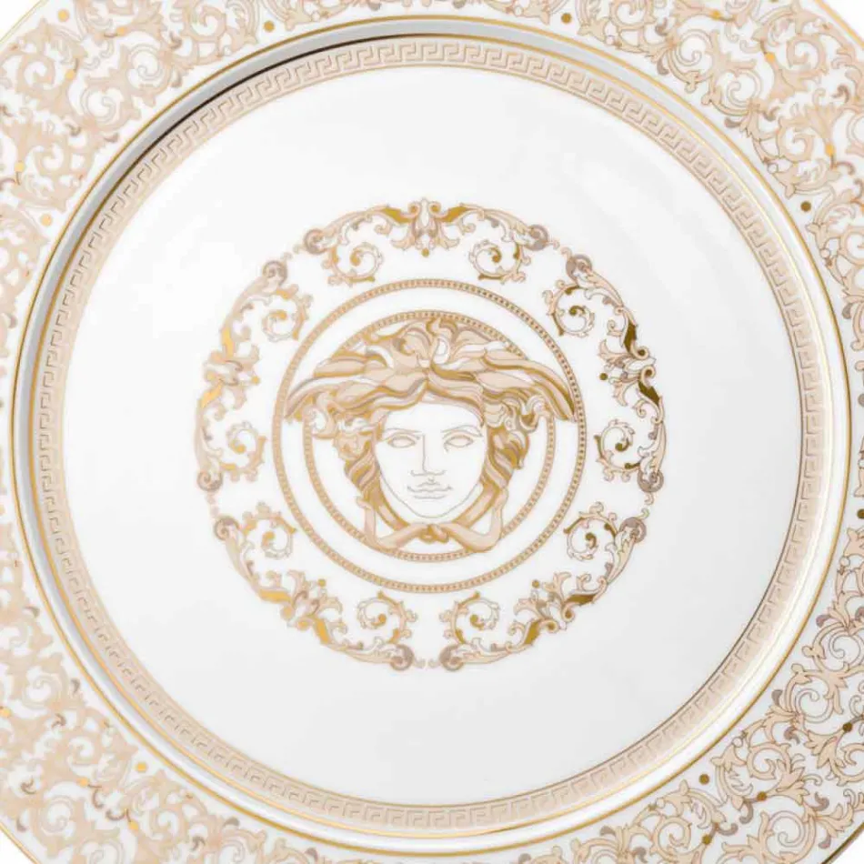 Rosenthal Versace Medusa Gala marcador de posición plato de porcelana 33cm viadurini