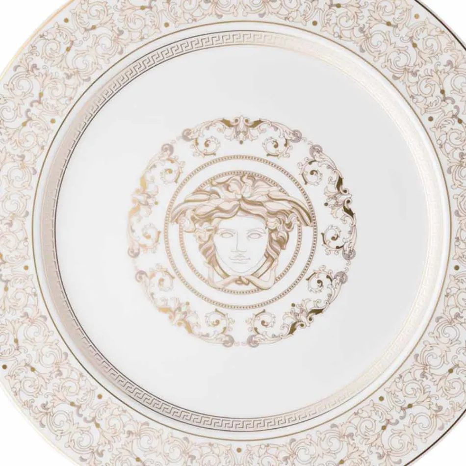 Rosenthal Versace Medusa Gala plato de porcelana marcador de posición de diseño viadurini