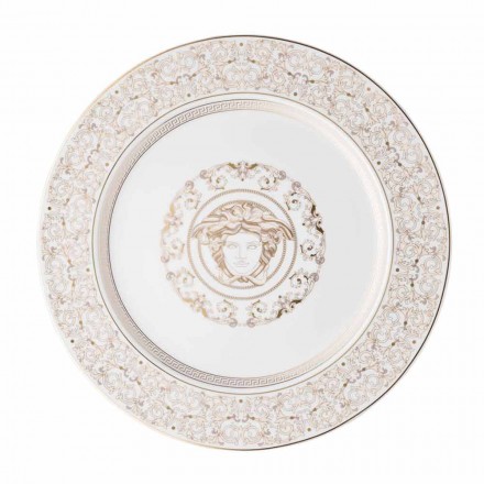 Rosenthal Versace Medusa Gala plato de porcelana marcador de posición de diseño viadurini