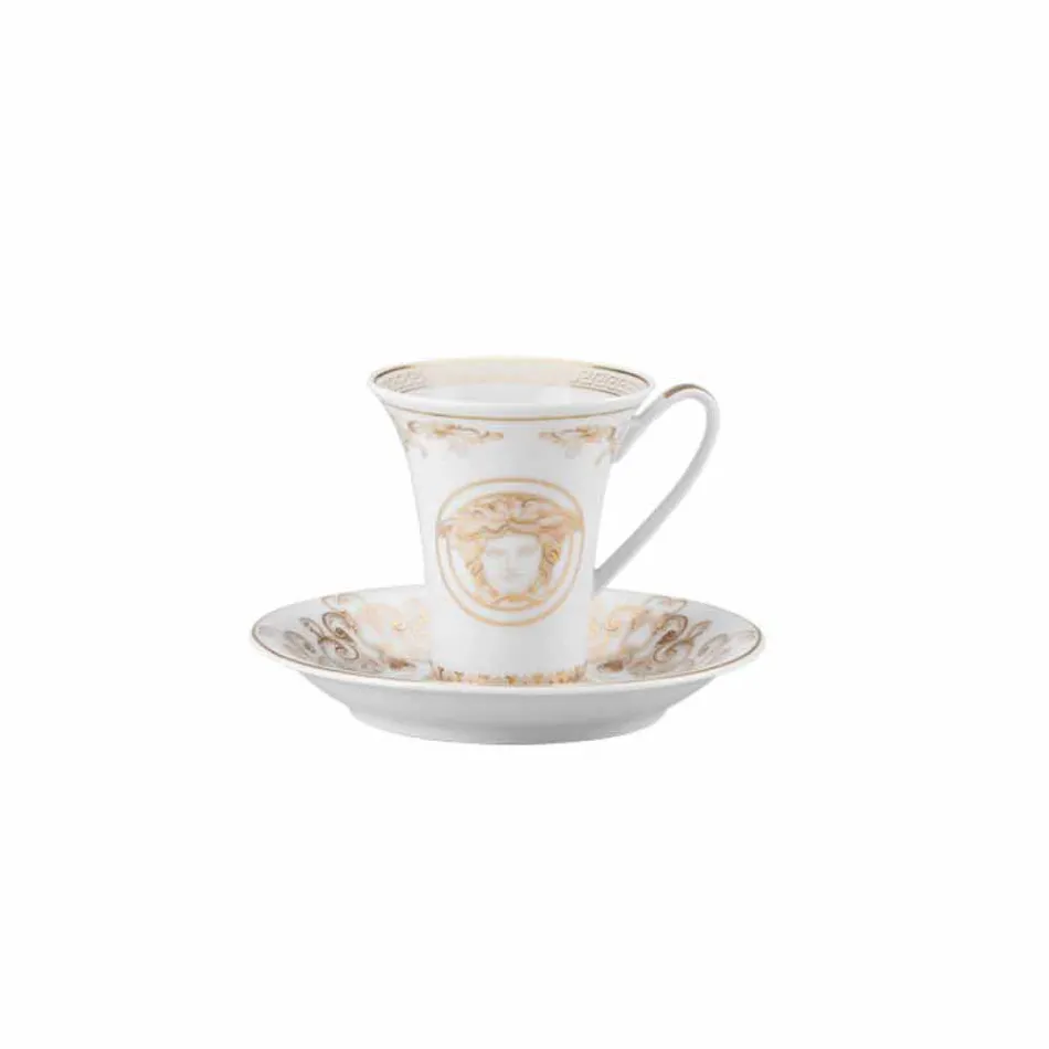Rosenthal Versace Medusa Gala 6 de septiembre de café espresso piezas tazas de porcelana viadurini