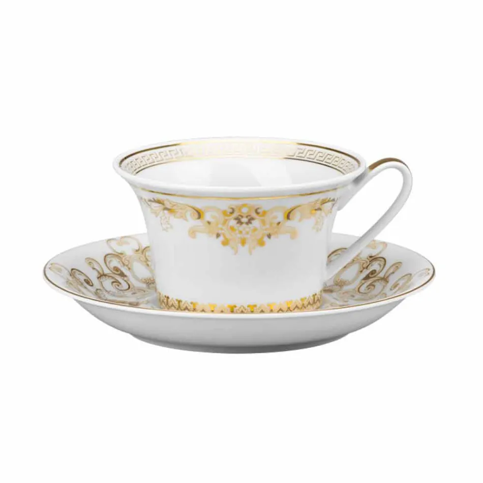 Rosenthal Versace Medusa Gala Copa de té de porcelana de diseño viadurini