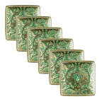 Guirnalda Medusa Rosenthal Versace de 6 tazas cuadradas planas - Navidad viadurini