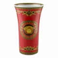 Rosenthal Versace Medusa florero rojo de la porcelana del diseño moderno 34cm