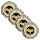 Rosenthal Versace Prestige Gala 4 platos llanos diámetro 18 cm - Prestige viadurini