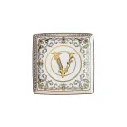 Rosenthal Versace Virtus Gala 6 cuencos cuadrados planos 15x15 cm en porcelana - Barroco viadurini