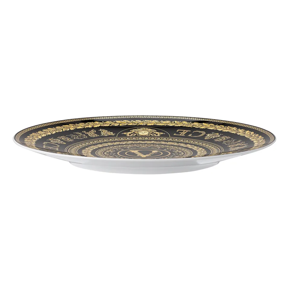 Plato portavasos Virtus Gala de Rosenthal Versace, diámetro 33 cm, de porcelana, estilo barroco viadurini