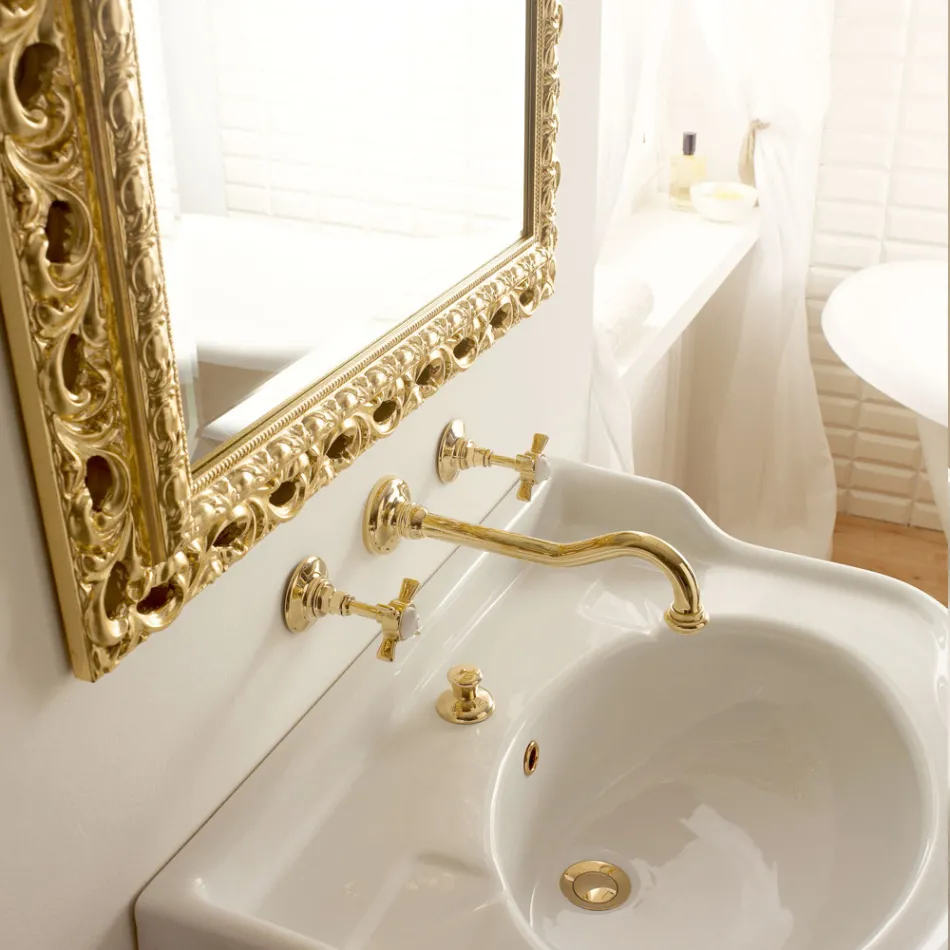 Grifos para lavabo/fregadero de pared vintage y de diseño Made in Italy viadurini