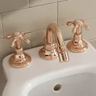 Grifo para bidé con 3 orificios estilo vintage en latón Made in Italy - Klarisa viadurini