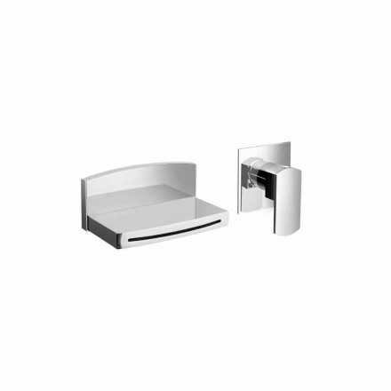 Grifo monomando de pared con caño en cascada Made in Italy - Sika viadurini