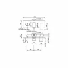 Grifo mezclador de ducha de diseño con desviador de 3 vías Made in Italy - Sika viadurini