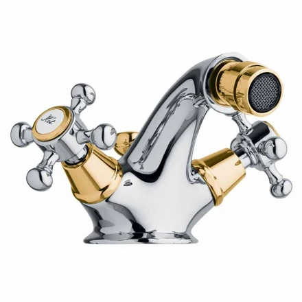 Grifo para bidé de un orificio en latón de diseño clásico Made in Italy - Lisca viadurini