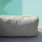 Salón compuesto por 2 sillones, 1 sofá y mesa de centro de aluminio - Symphony viadurini