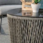 Salón compuesto por 2 sillones con mesa de centro - Maleta viadurini