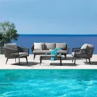 Sala de estar compuesta por sofá de 2 o 3 plazas, sillones y mesa de centro - Elios viadurini