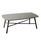 Salón exterior compuesto por 1 sofá de 3 plazas, 2 sillones y 1 mesa de centro - Righello viadurini