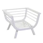 Salón exterior compuesto por 1 sofá de 3 plazas, 2 sillones y 1 mesa de centro - Righello viadurini