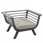 Salón exterior compuesto por 2 sillones y 1 mesa baja - Righello viadurini