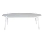 Salón de exterior con cojines y reposabrazos redondeados - Zenith viadurini