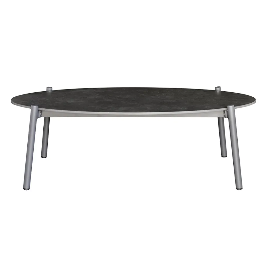 Salón de exterior con cojines y reposabrazos redondeados - Zenith viadurini