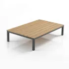 Salón interior y exterior que consta de 1 sofá esquinero y 1 mesa de centro - Savoir viadurini