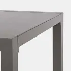 Salón exterior de aluminio con cojines tapizados en tela - Armonia viadurini