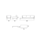 Salón de jardín con estructura de aluminio gris antracita - Fouquer viadurini