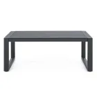 Salón de jardín de diseño en aluminio blanco o negro - Milk Rain viadurini