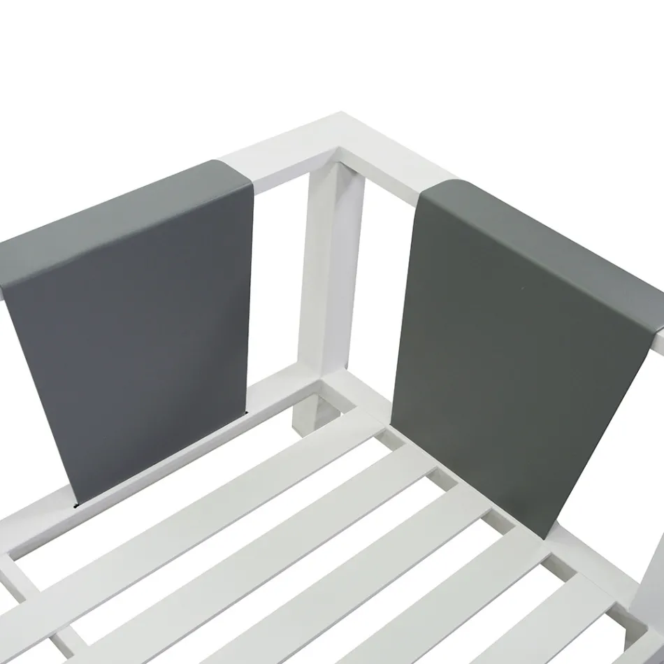 Salón de jardín de aluminio - Pasteles viadurini