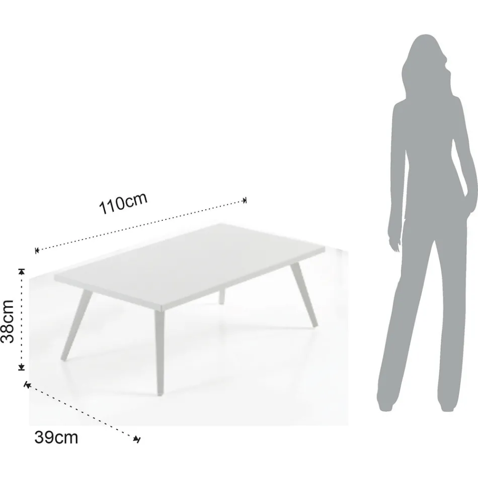Salón interior y exterior con 2 sillones, 1 sofá y 1 mesa de centro - Sortir viadurini