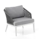 Salón interior y exterior con 2 sillones, 1 sofá y 1 mesa de centro - Sortir viadurini