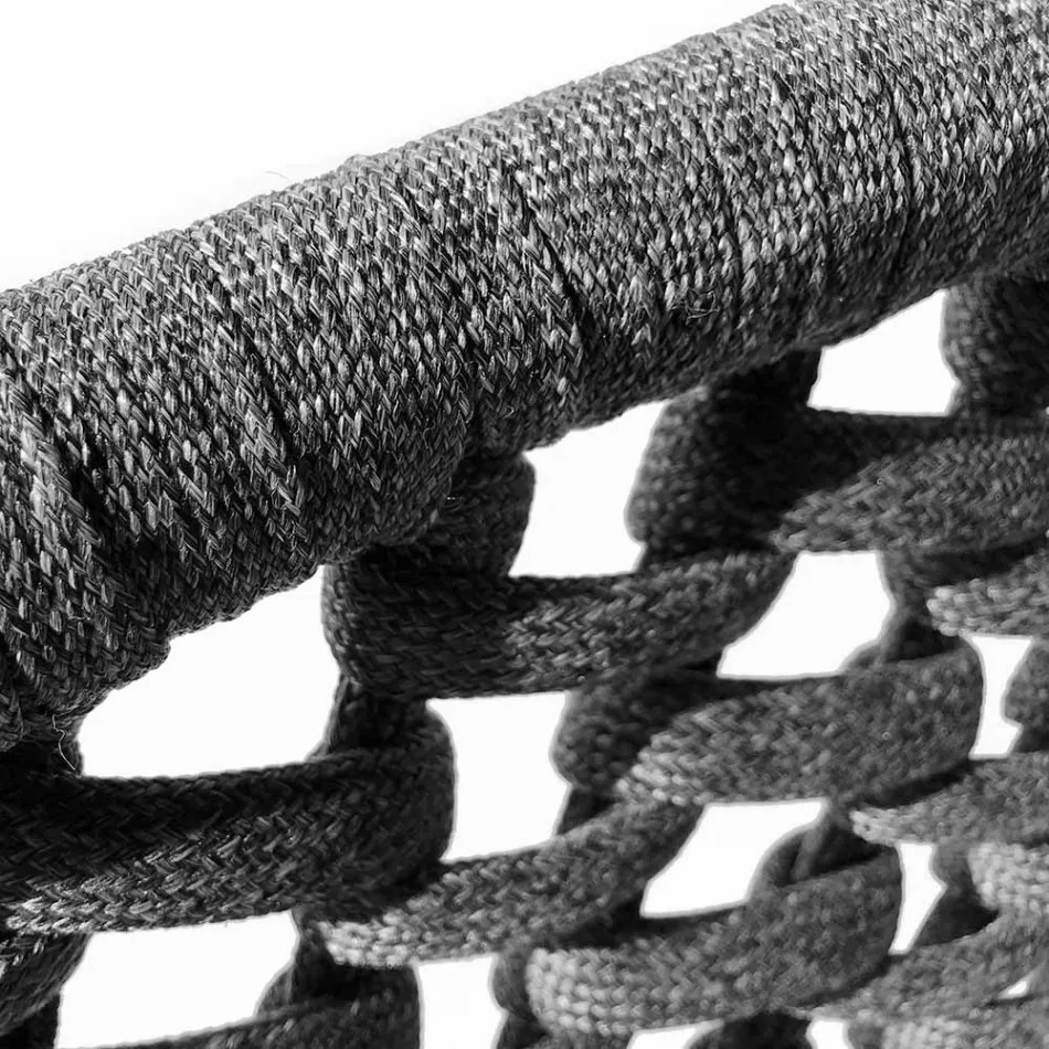 Salón interior y exterior con 2 sillones, 1 sofá y 1 mesa de centro - Sortir viadurini