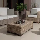 Lounge Exterior en Gris Kubù con Cojines Incluidos – Cerys viadurini