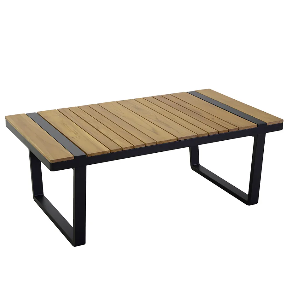 Salón de aluminio con detalles de teca brasileña - Diario viadurini