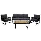 Salón de aluminio con detalles de teca brasileña - Diario viadurini