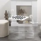 Tablero de ajedrez moderno de plexiglás negro o blanco hecho en Italia - Checkmate viadurini