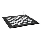 Tablero de ajedrez moderno de plexiglás negro o blanco hecho en Italia - Checkmate viadurini