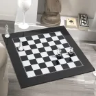 Tablero de ajedrez moderno de plexiglás negro o blanco hecho en Italia - Checkmate viadurini