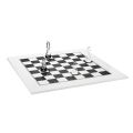 Tablero de ajedrez moderno de plexiglás negro o blanco hecho en Italia - Checkmate