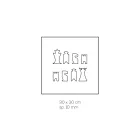 Tablero de ajedrez para ajedrez y dama en cristal acrílico Made in Italy - Smanto viadurini