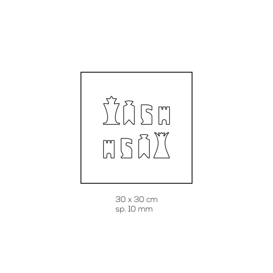 Tablero de ajedrez para ajedrez y dama en cristal acrílico Made in Italy - Smanto viadurini